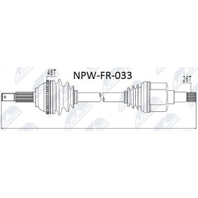 Antriebswelle NPW-FR-033