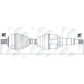 Comprar Árbol de transmisión de NTY NPW-FR-049 a bajo precio de 238,06 €
