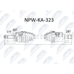 Antriebswelle NPW-KA-323
