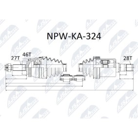 Antriebswelle NPW-KA-324