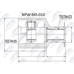 Comprar Juego de articulación, árbol de transmisión de NTY NPW-MS-010 a bajo precio de 43,82 €
