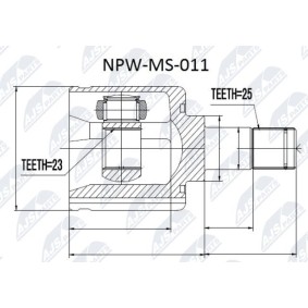 Comprar Juego de articulación, árbol de transmisión de NTY NPW-MS-011 a bajo precio de 56,62 €