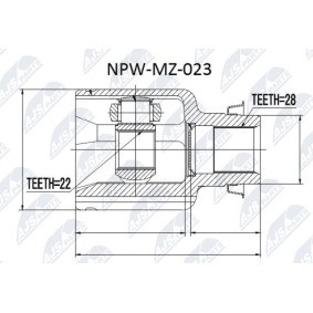 Comprar Juego de articulación, árbol de transmisión de NTY NPW-MZ-023 a bajo precio de 57,59 €
