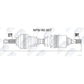 Comprar Árbol de transmisión de NTY NPW-RE-007 a bajo precio de 208,18 €