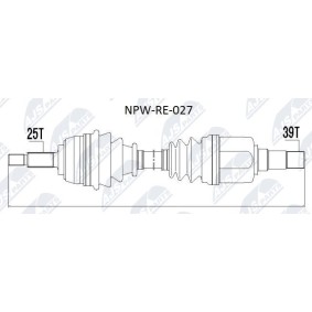 Comprar Árbol de transmisión de NTY NPW-RE-027 a bajo precio de 116,90 €