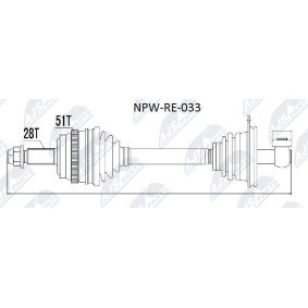 Comprar Árbol de transmisión de NTY NPW-RE-033 a bajo precio de 182,06 €