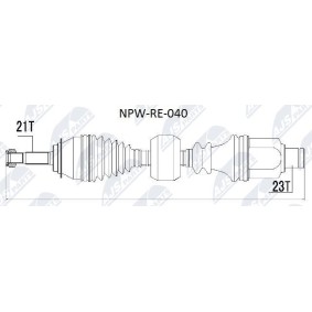 Comprar Árbol de transmisión de NTY NPW-RE-040 a bajo precio de 210,28 €
