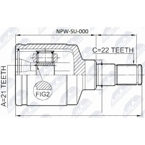 Gelenksatz, Antriebswelle NPW-SU-000