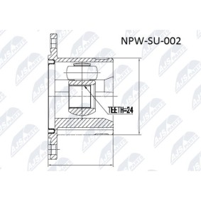 Kjøp Drivledd av NTY NPW-SU-002 til den lave prisen 1029,15 NOK