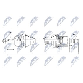 Comprar Árbol de transmisión de NTY NPW-VV-022 a bajo precio de 250,49 €
