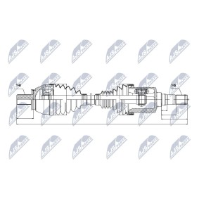 Comprar Árbol de transmisión de NTY NPW-VV-033 a bajo precio de 162,74 €