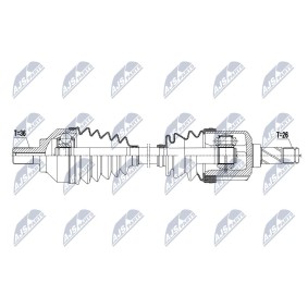 Comprar Árbol de transmisión de NTY NPW-VV-067 a bajo precio de 185,75 €