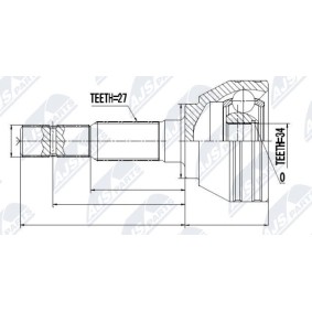 Comprar Juego de articulación, árbol de transmisión de NTY NPZ-CH-021 a bajo precio de 50,36 €
