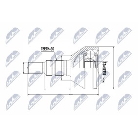 Comprar Juego de articulación, árbol de transmisión de NTY NPZ-DW-027 a bajo precio de 50,40 €