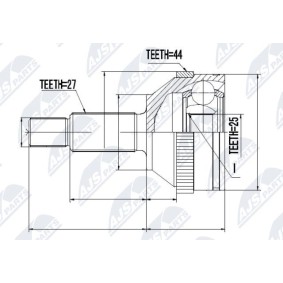 Comprar Juego de articulación, árbol de transmisión de NTY NPZ-FR-008 a bajo precio de 35,16 €