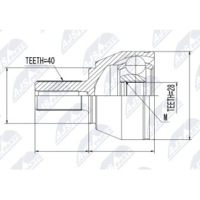 Comprar Juego de articulación, árbol de transmisión de NTY NPZ-FR-039 a bajo precio de 45,52 €