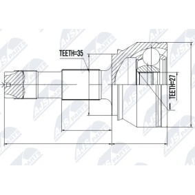 Comprar Juego de articulación, árbol de transmisión de NTY NPZ-FT-037 a bajo precio de 55,63 €