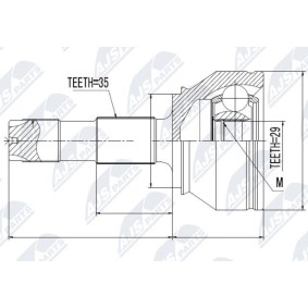 Comprar Juego de articulación, árbol de transmisión de NTY NPZ-FT-038 a bajo precio de 59,61 €