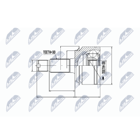 Comprar Juego de articulación, árbol de transmisión de NTY NPZ-HD-059 a bajo precio de 36,93 €