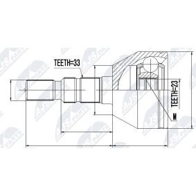 Comprar Juego de articulación, árbol de transmisión de NTY NPZ-PL-023 a bajo precio de 34,61 €
