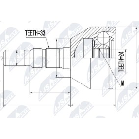 Comprar Juego de articulación, árbol de transmisión de NTY NPZ-PL-025 a bajo precio de 43,70 €