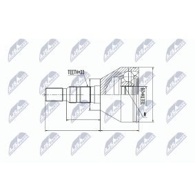 Comprar Juego de articulación, árbol de transmisión de NTY NPZ-PL-029 a bajo precio de 29,69 €