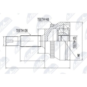 Comprar Juego de articulación, árbol de transmisión de NTY NPZ-TY-060 a bajo precio de 55,78 €