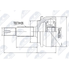 Comprar Juego de articulación, árbol de transmisión de NTY NPZ-TY-061 a bajo precio de 30,81 €
