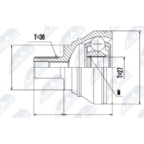Comprar Juego de articulación, árbol de transmisión de NTY NPZ-VW-019 a bajo precio de 49,52 €