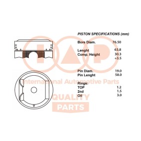 Osta Männät IAP QUALITY PARTS:llä 100-03099 edullisesti hintaan 375,09 €