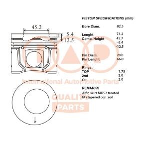 Osta IAP QUALITY PARTS Mäntä netistä SIRION (M3_)-mallille edulliseen hintaan
