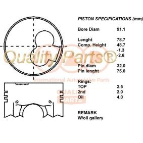 Kolben 100-12030 MITSUBISHI L 200 von IAP QUALITY PARTS