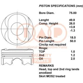 Osta Männät IAP QUALITY PARTS:llä 100-12120 edullisesti hintaan 731,13 €