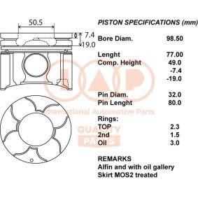 Osta IAP QUALITY PARTS Mäntä netistä PAJERO IV (V8_W, V9_W)-mallille edulliseen hintaan