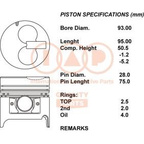 Osta IAP QUALITY PARTS Mäntä netistä FOURTRAK (F7, F8)-mallille edulliseen hintaan