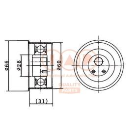 Achetez des Galet tendeur de courroie de distribution IAP QUALITY PARTS 127-07020 à prix pour 67,06 €