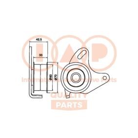 Achetez des Galet tendeur de courroie de distribution IAP QUALITY PARTS 127-12010 à prix pour 73,83 €