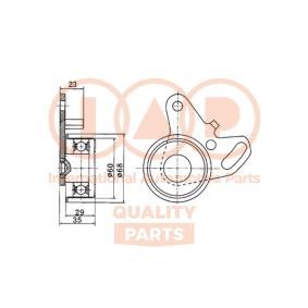 Achetez des Galet tendeur de courroie de distribution IAP QUALITY PARTS 127-12055 à prix pour 68,78 €