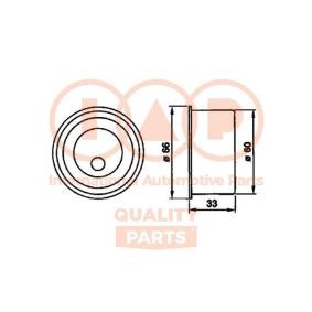 Achetez des Galet tendeur de courroie de distribution IAP QUALITY PARTS 127-12058 à prix pour 74,40 €