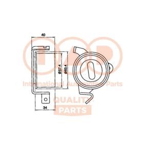 Achetez des Galet tendeur de courroie de distribution IAP QUALITY PARTS 127-12060 à prix pour 80,64 €