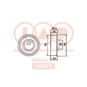 Achetez des Galet tendeur de courroie de distribution IAP QUALITY PARTS 127-12062 à prix pour 70,60 €