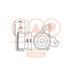 Achetez des Galet tendeur de courroie de distribution IAP QUALITY PARTS 127-12090 à prix pour 74,40 €