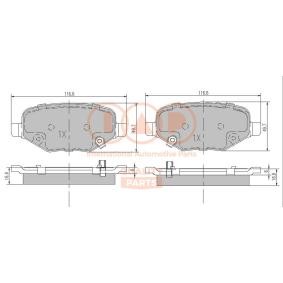 Köp Bromsbelägg av IAP QUALITY PARTS 704-08010 till det låga priset 1127,11 kr