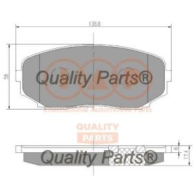 Bremsbeläge von IAP QUALITY PARTS