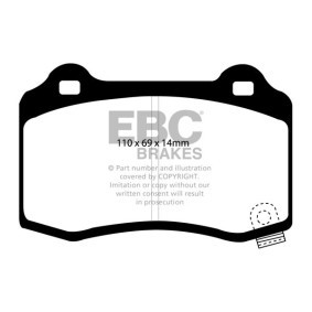Köp Bromsbelägg av EBC Brakes DP1788 till det låga priset 1610055,94 kr