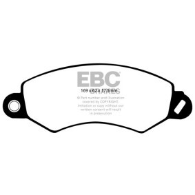 Osta Jarrupalat, levyjarru EBC Brakes:llä DP1919 edullisesti hintaan 144323,73 €