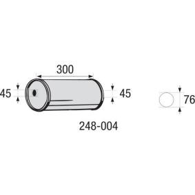 Köp Mellanljussdämpare, universal av BOSAL 248-004 till det låga priset 292,12 kr