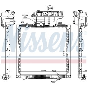 Achetez des Radiateur du moteur NISSENS 628757 à prix pour 657,86 €