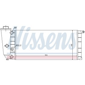 Achetez des Radiateur du moteur NISSENS 690230 à prix pour 70,19 €