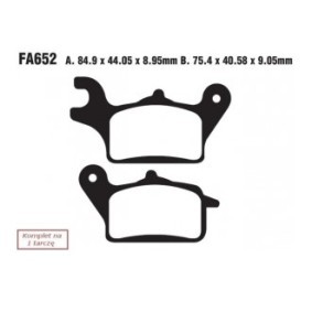 Köp Bromsbelägg av EBC Brakes SFA652 till det låga priset 111,37 kr